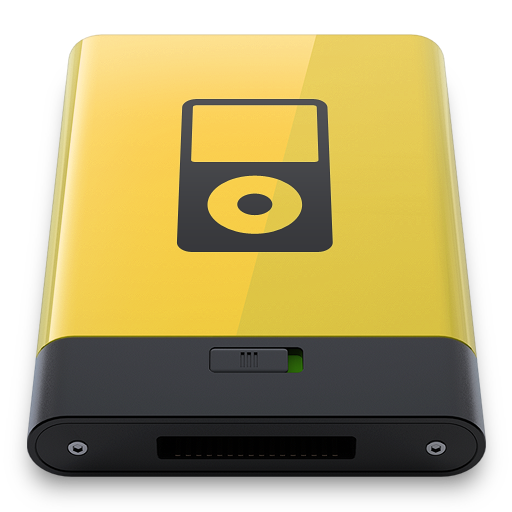 Yellow iPod Icon 512x512 png